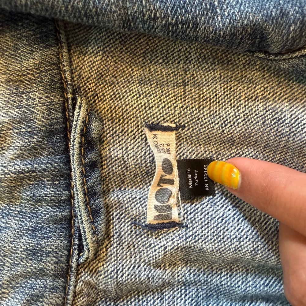 Distressed Blue Denim Jacket - Picture 3 of 3